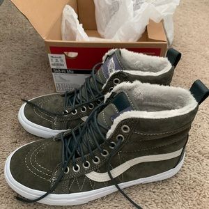 Vans Sk-8 High-top size 7 olive green